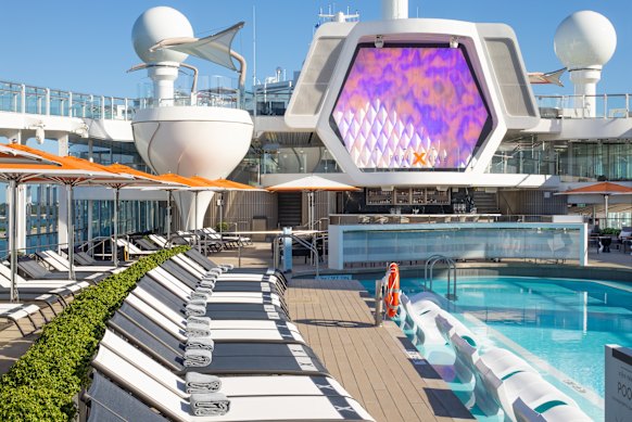 The Pool Club – would you like your deck chair in or out of the pool?