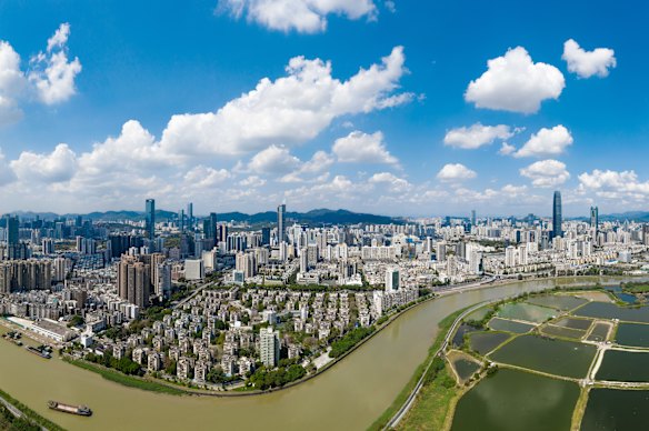 Hong Kong and Shenzhen are separated by the Shenzhen River.