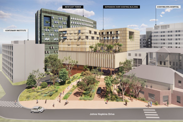 An artist’s impression of the Royal Prince Alfred Hospital redevelopment.