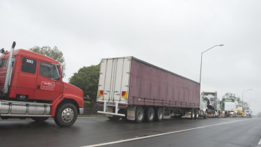 More than 12,000 trucks use the Ipswich Motorway each day.