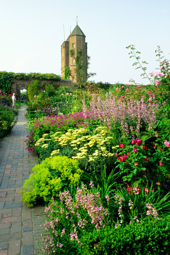 The garden at Sissinghurst Castle in south-east England – the longtime home of the late novelist and gardening columnist Vita Sackville-West.