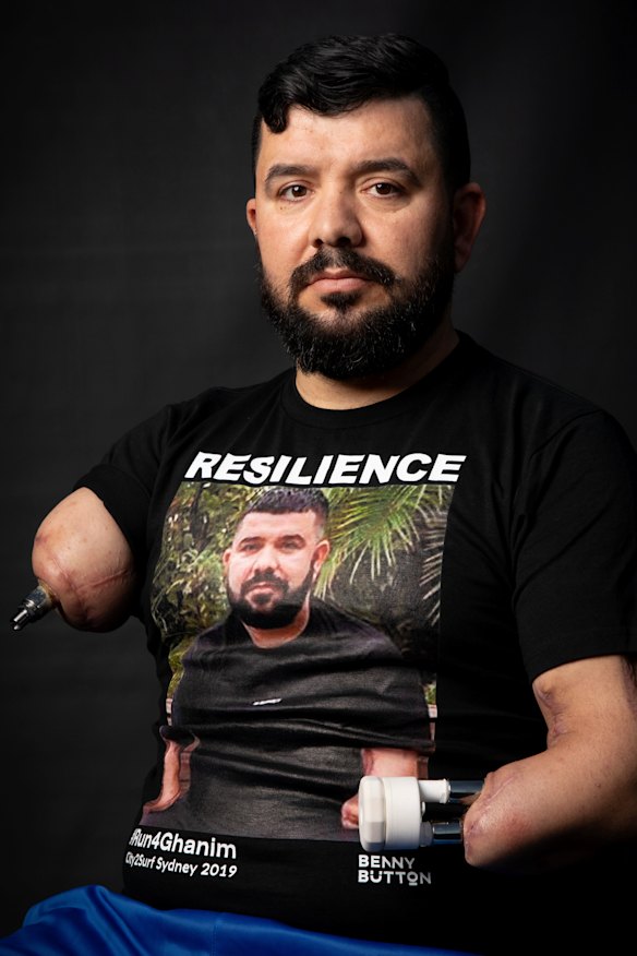 Ghanim al-Shnen at his home in Merrylands, Sydney.