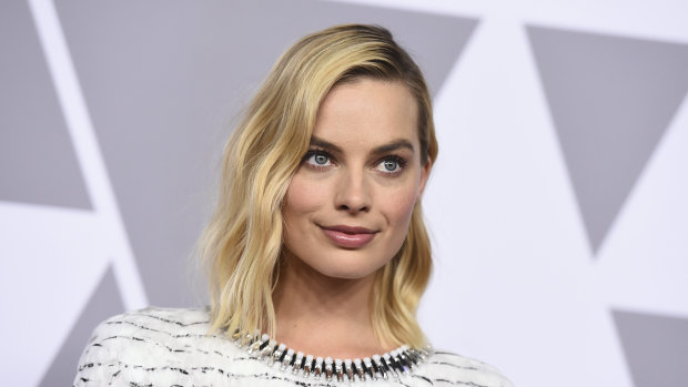 Margot Robbie at the Academy Awards nominees luncheon on February 5, 2018.