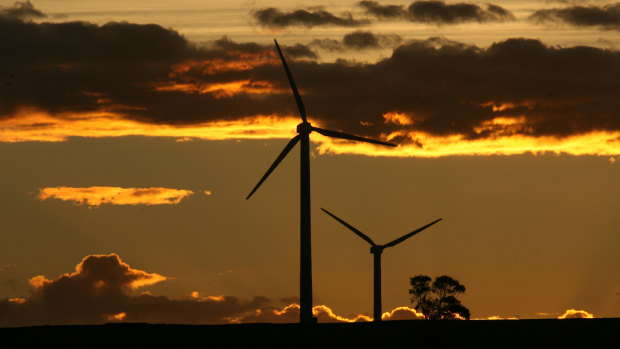 A wind turbine at Crookwell in NSW:  there's huge untapped potential in the state.