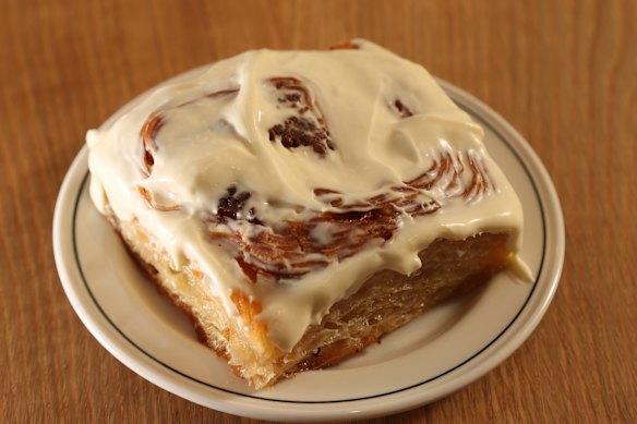 A cinnamon bun from Hector’s Deli.