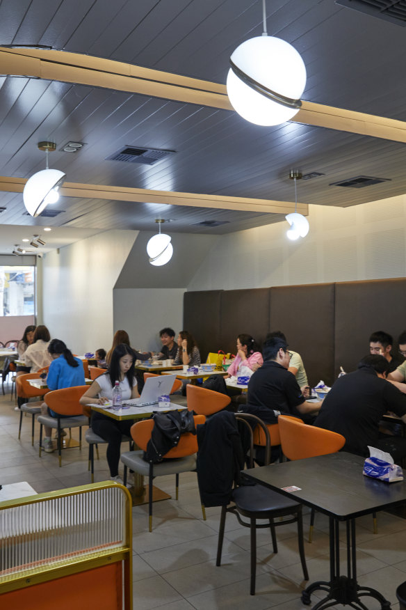 Inside the Burwood eatery.