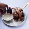 Grossi Florentino’s chocolate souffle.