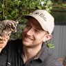 The Hills Wildlife Sanctuary’s Ben Dessen, with a squirrel glider. Dessen says a more consistent funding arrangement is needed for wildlife rescues.