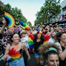 Celebrations after the yes vote for marriage equality on November 15, 2017.