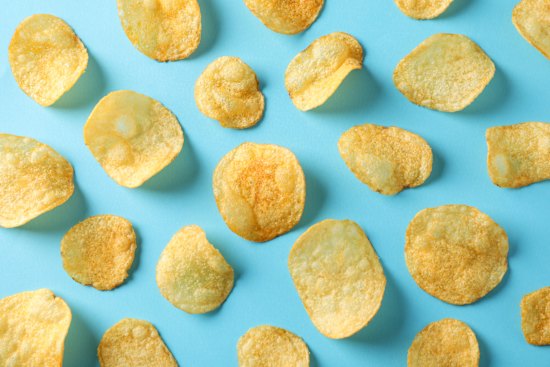 Thin crisps contain roughly 5 per cent more fat than regular crisps.