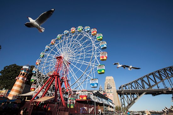 The Luna Park ferris wheel.