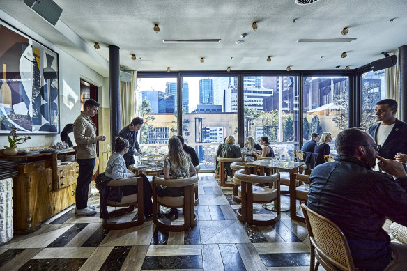 The dining room. 