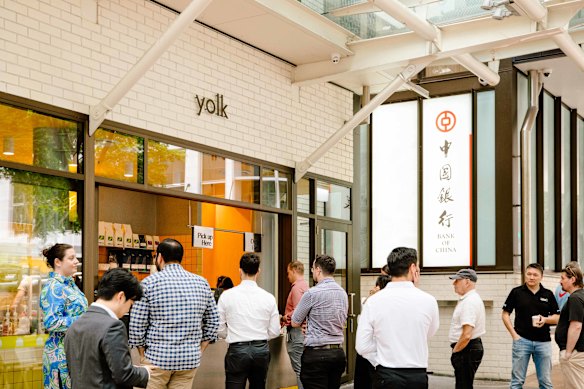Yolk CBD is little more than a hole-in-the-wall, with an indoor dining area to open next week.