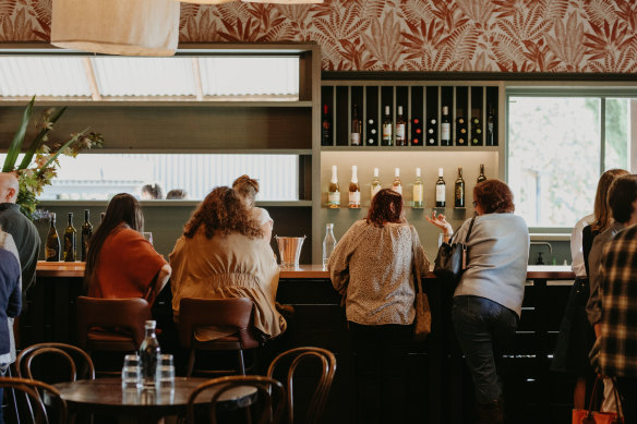 The cellar door now has more space for people to linger with wine and small snacks.