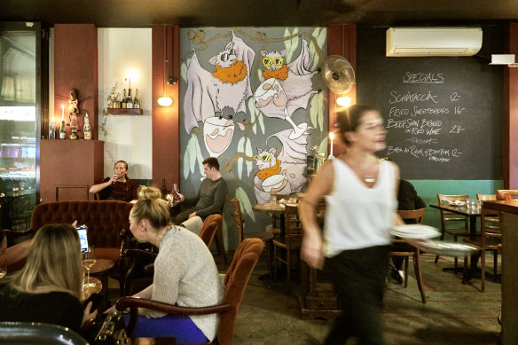 The neighbourhood wine bar is a friendly local bolthole for catch-ups.