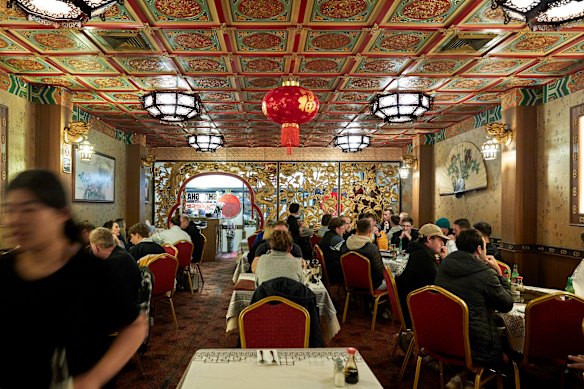 Shanghai Chinese is a soft-lit capsule of longevity symbols, floral wallpaper and red lanterns.