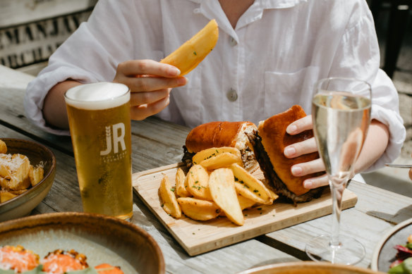 Jetty Road’s menu spans beer-friendly snacks, burgers and roasted lamb shoulder for four.