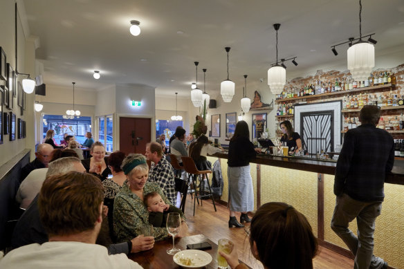 The Port Kembla pub buzzes with families.