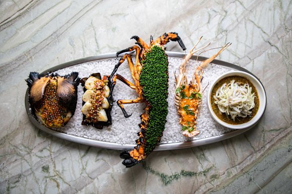The seafood platter for two. 