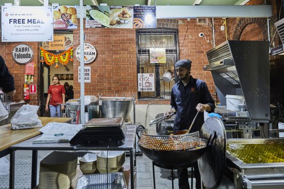 Jalebi specialist Jaipur Sweets.
