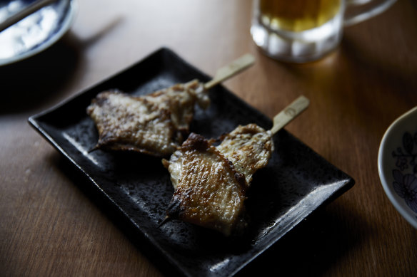 Go-to dish: Tebasaki chicken wing skewers.