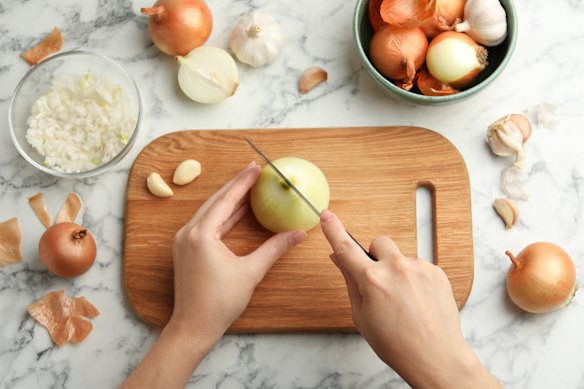 Finely dicing onions will save you some time.