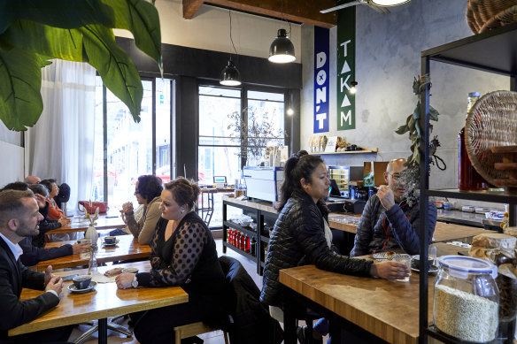 Takam is a cafe (and doughnut shop) by day, and serves a five-course tasting menu on Saturday nights.