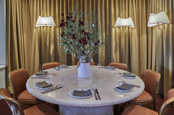 The dining room.