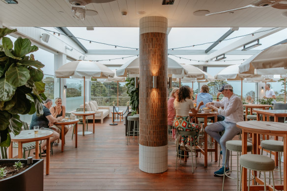 Hotel Sorrento’s new rooftop bar overlooks Port Phillip Bay.