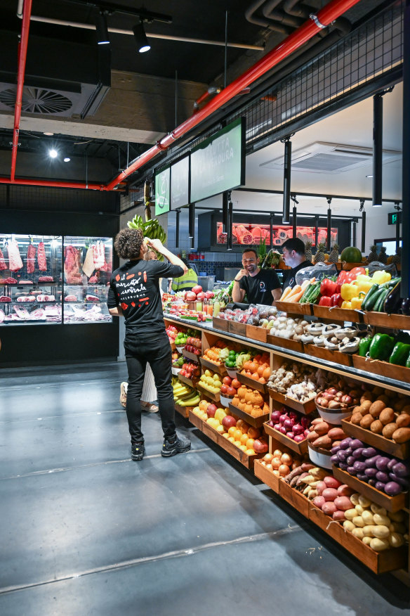Grab fresh fruit and veg, too.