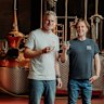 Red Mill Rum founder David Fesq and sales and marketing manager Garth Foster at their warehouse in Rozelle.