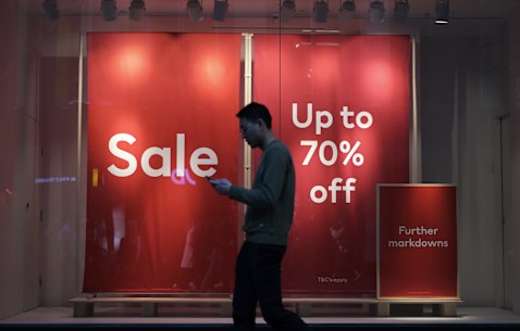 Households have continued to pull back on spending for non-essentials as inflation and interest rates bite.