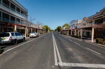 The main street of Moree in June this year. 