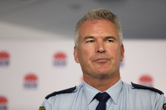 NSW Acting Assistant Commissioner Andrew Holland.