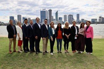 The WA Labor team in South Perth following the May 21 federal election.