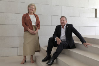 RM Williams-wearing Andrew Forrest with his wife Nicola in Perth.