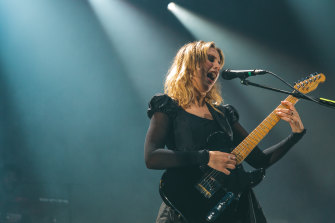 Ellie Rowsell of Wolf Alice performs in Melbourne.