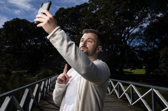 Zachery Dereniowski  uses his phone and TikTok to reach thousands of followers. 
