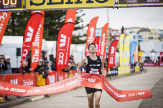 Harry Summers won the men's category in this year's City2Surf. 
