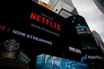 Netflix shares have tumbled almost 50 per cent from their November high.