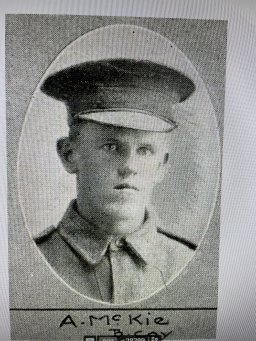 Arthur Cyril McKie as a soldier in 1916, during World War I.