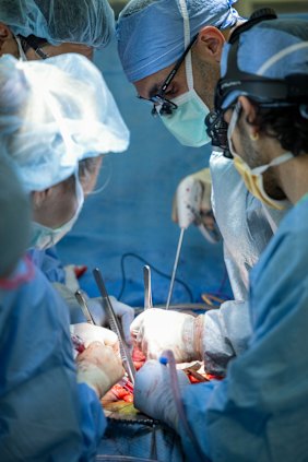 The surgery earlier this month.