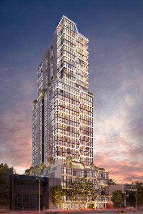Artist's impression of the new 32-storey tower.
