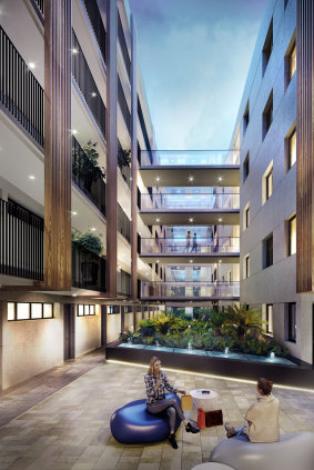 An artist impression of the third stage of Founders Lane.