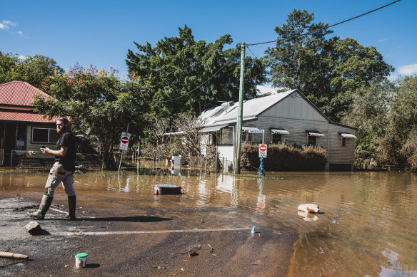 Floods hit Lismore in 2022.