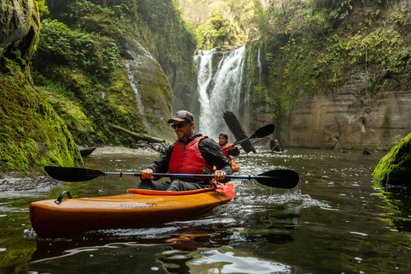 Kayaking at Blue Duck Station … the health of the ducks points to the health of the ecosystem.