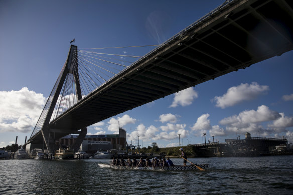 Rowing groups who use Blackwattle Bay have expressed safety fears over the redevelopment.