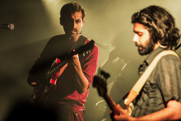 Peter Cat Recording Co. frontman Suryakant Sawhney (left) and bass player Dhruv Bhola at The Night Cat.