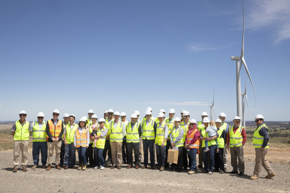 A new day: the Crookwell 2 wind farm's official opening in November 2018.
