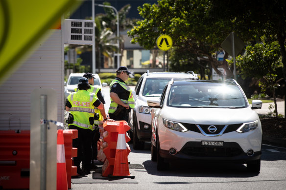 Police checked 25,000 vehicles at Queensland’s road borders in the 24 hours before Wednesday morning.